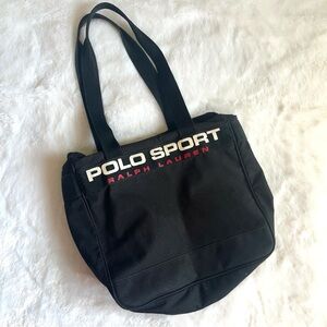 vintage polo sport tote bag